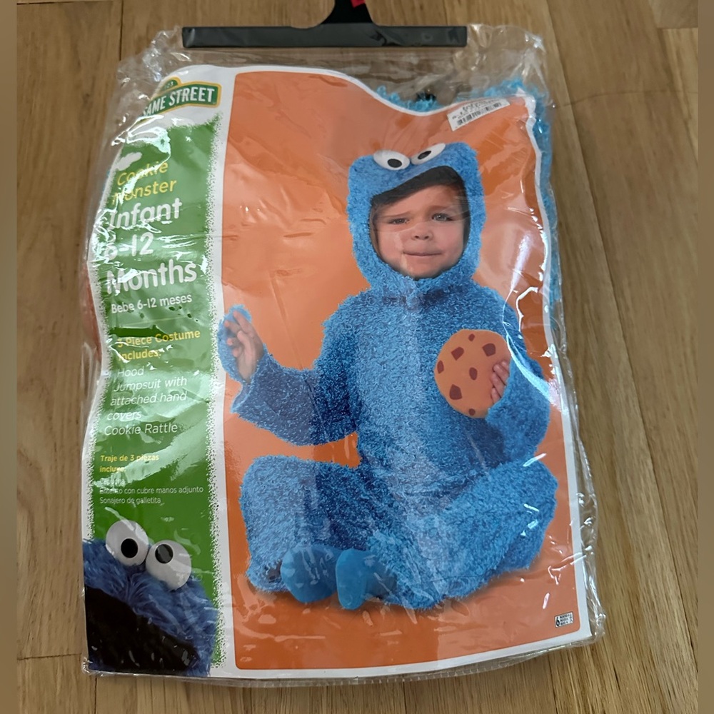 Sesame Street Cookie Monster Costume 6-12 months